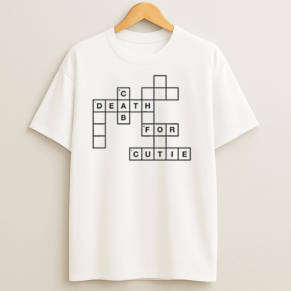 Death Cab For Cutie Crossword Shirts