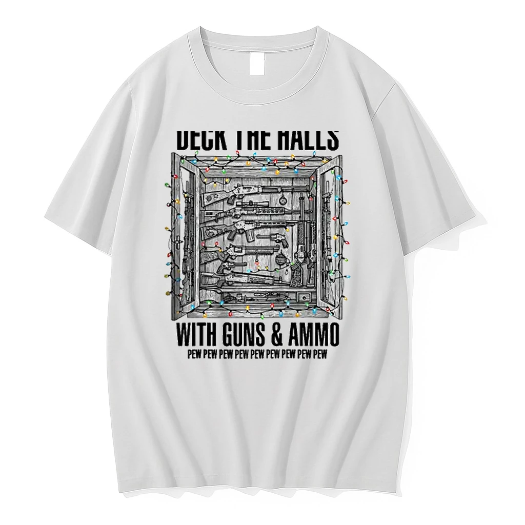 Deck The Halls With Guns Ammo Raglan Shirts
