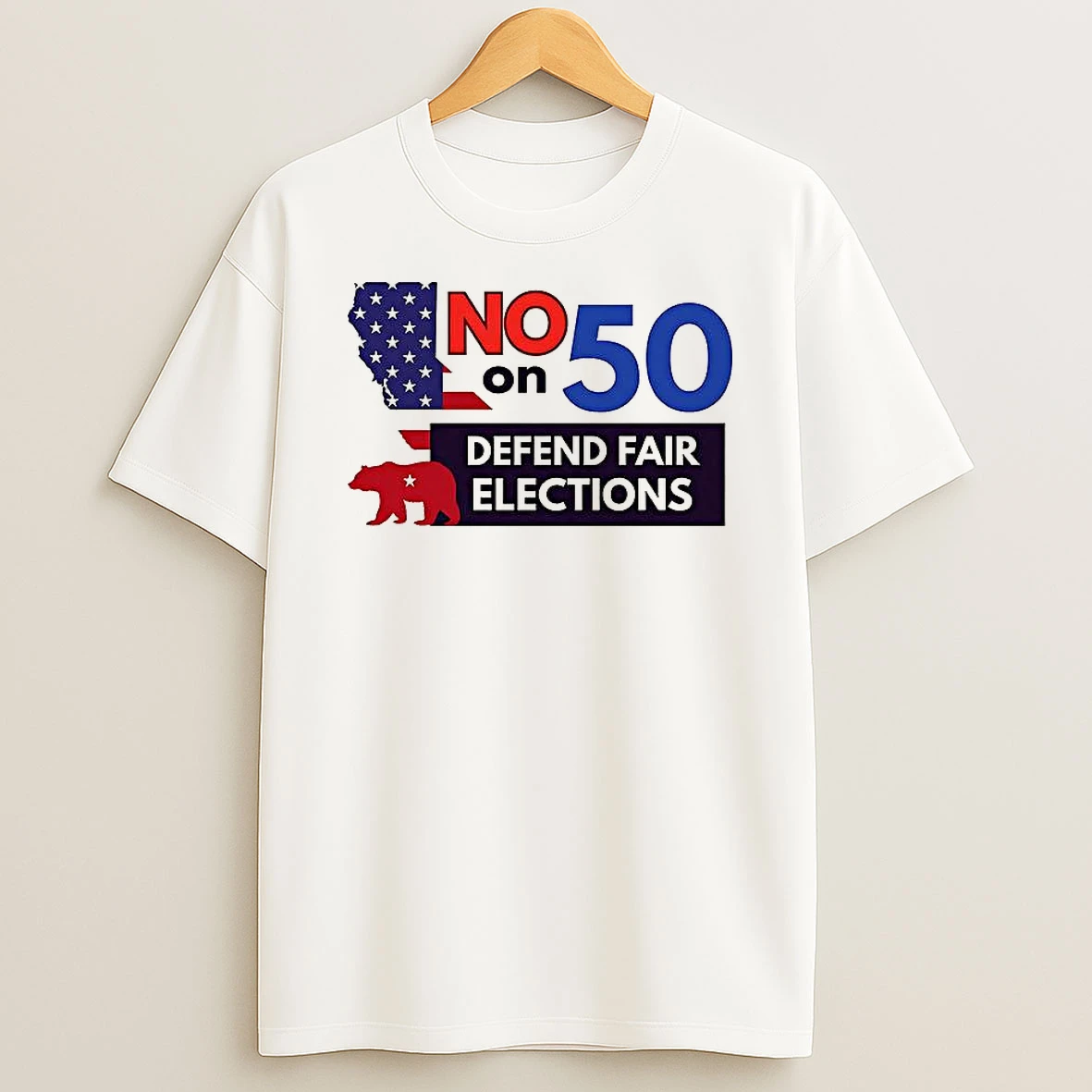 Defend Fair Elections California No On Proposition 50 Shirts