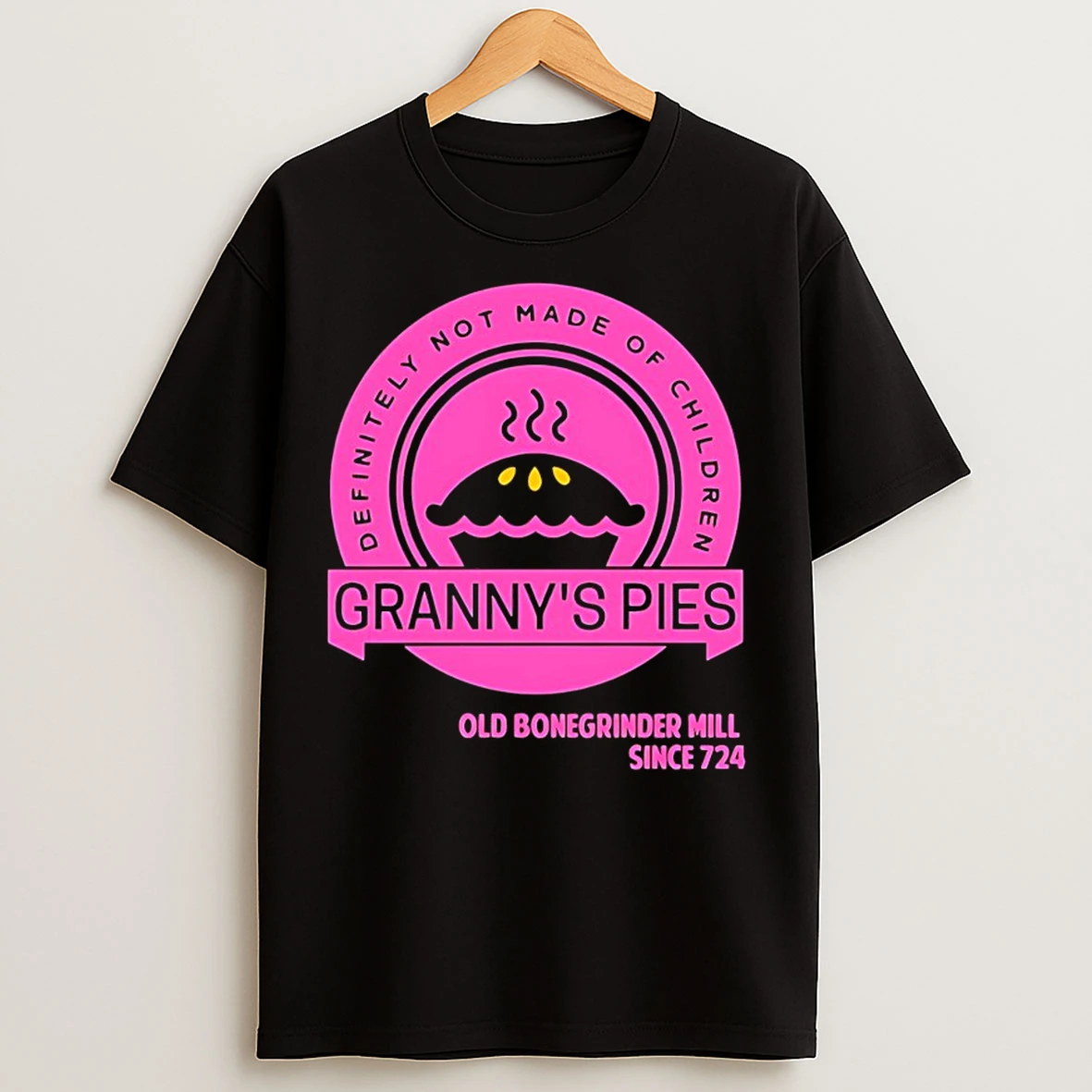 Definitely Not Made Of Children Grannys Pies Old Bonegrinder Mill T Shirts