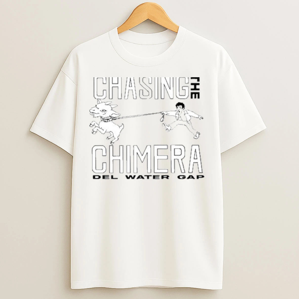 Del Water Gap Goat Circle White T Shirts