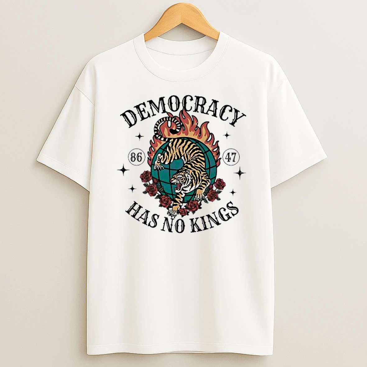 Democracy Has No Kings Anti Trump Shirts