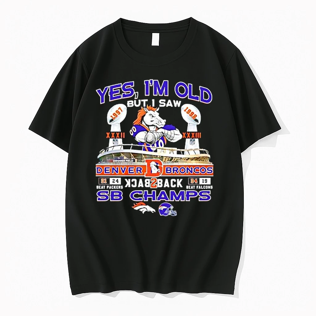 Denver Broncos 2025 Back2back Sb Champions Beat Falcons And Packers Shirts