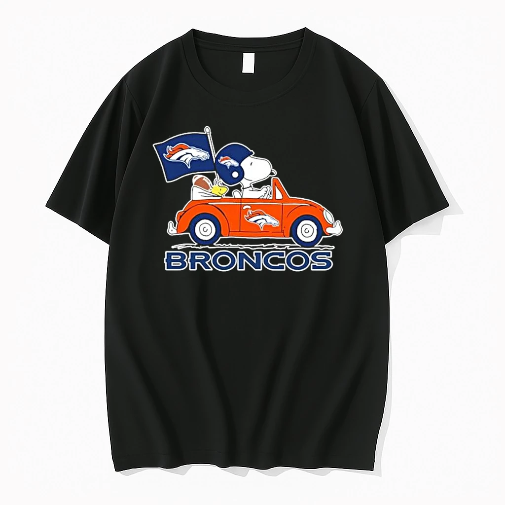 Denver Broncos Football X Snoopy Drive Car Shirts