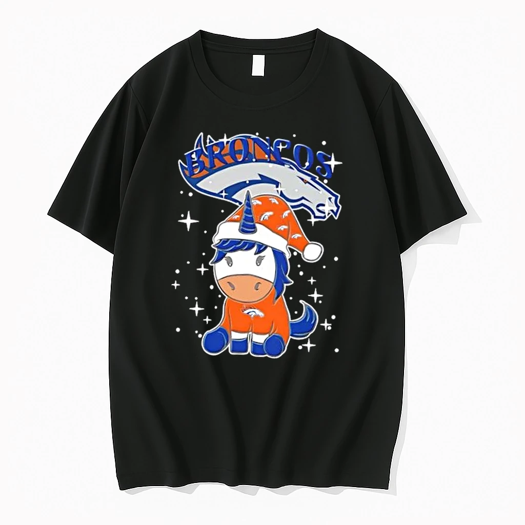 Denver Broncos Football X Unicorn Merry Christmas Shirts