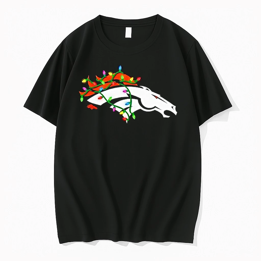 Denver Broncos Logo Holiday Lights Shirts