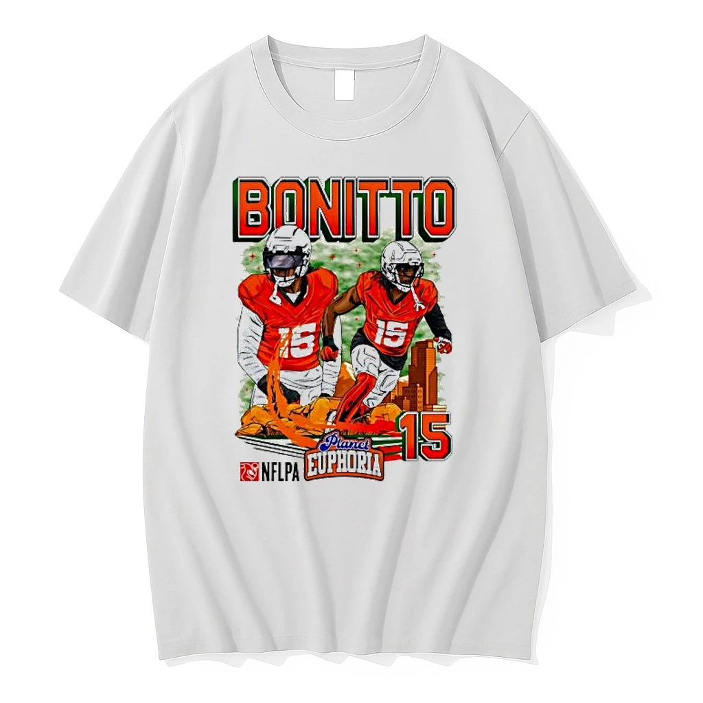 Denver Broncos Nik Bonitto Skyline Graphic Shirts