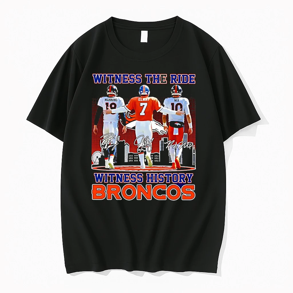 Denver Broncos Legends Witness The Ride Witness History Skyline Shirts
