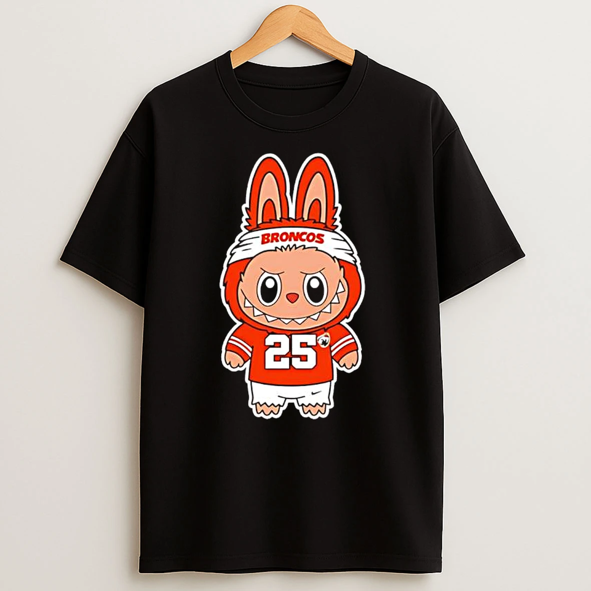 Denver Broncos X Labubu Black Shirts