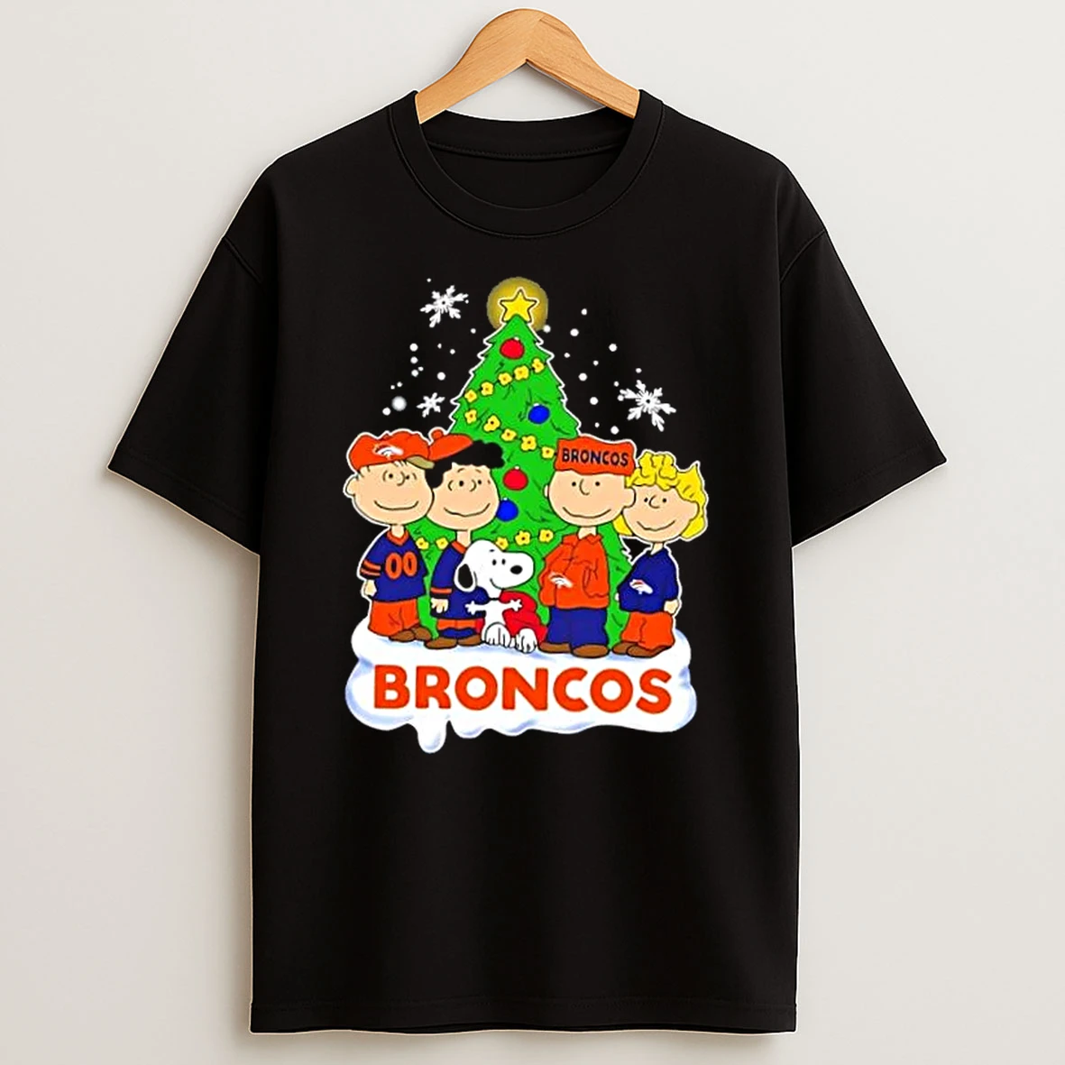 Denver Broncos X Peanuts Snoopy And Friends Christmas Tree Shirts