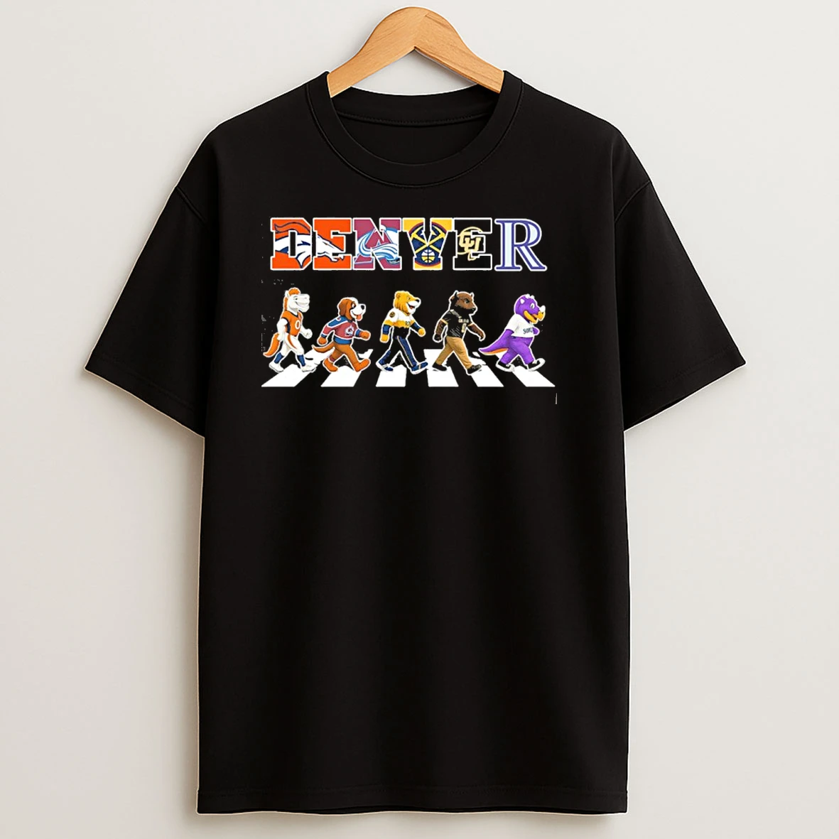 Denver Mascot Abbey Road T Shirts