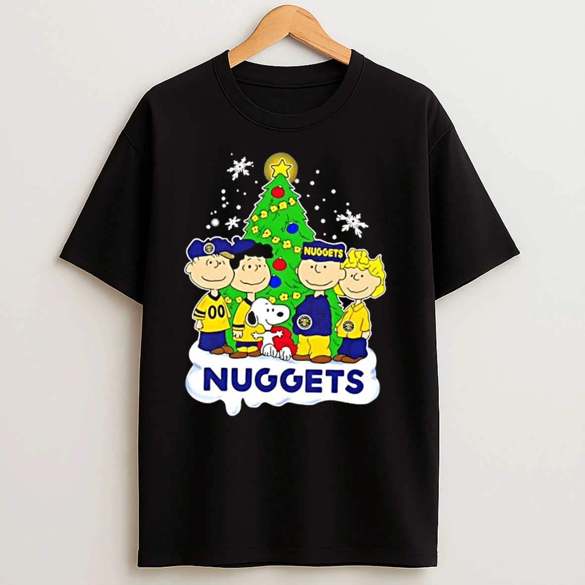 Denver Nuggets X Peanuts Snoopy And Friends Christmas Tree T Shirts