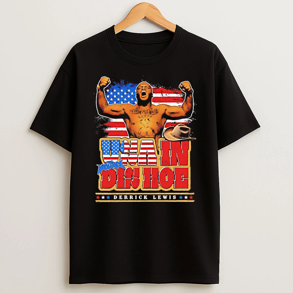 Derrick Lewis Usa In Dis Hoe Shirts