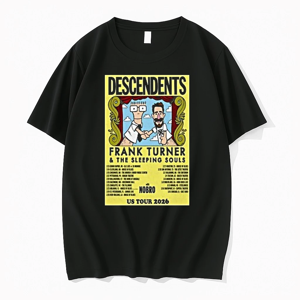 Descendents Frank Turner The Sleeping Souls Us Tour 2026 Shirts