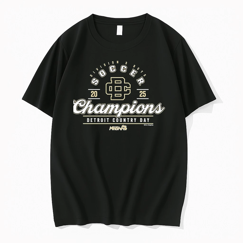 Detroit Country Day 2025 Boys Soccer D3 Champions Shirts