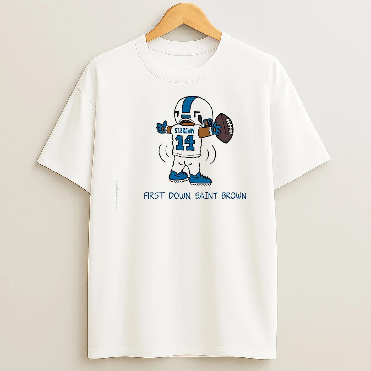 Detroit Lions Amon Ra St Brown First Down Saint Brown T Shirts