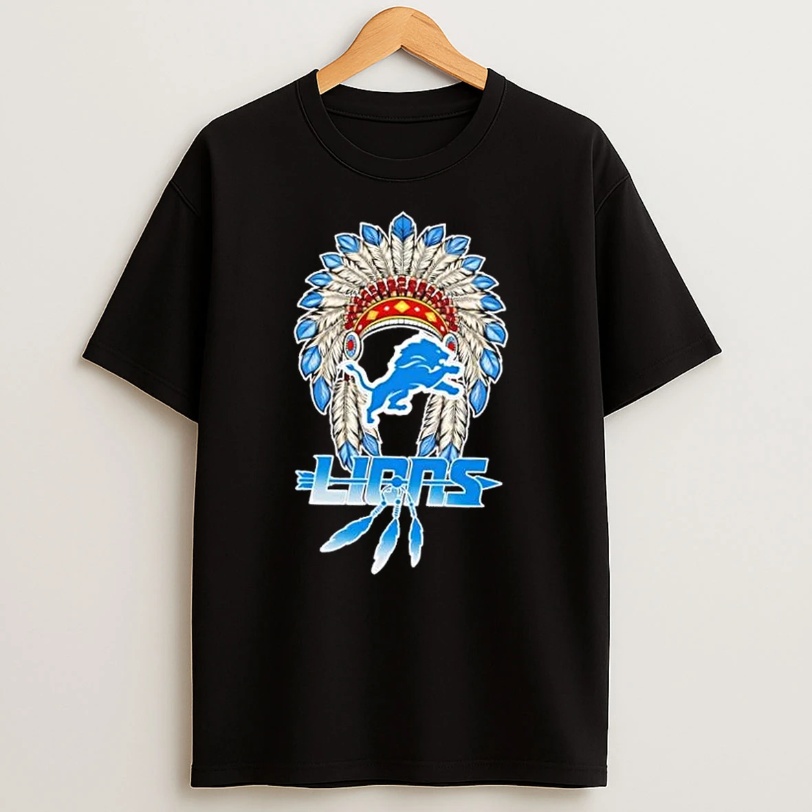 Detroit Lions Football X Native American Shirts