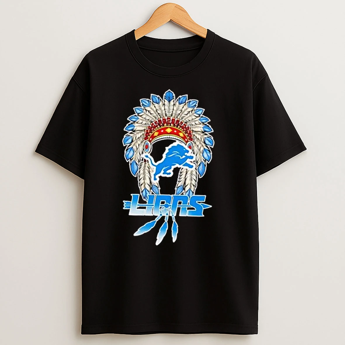 Detroit Lions Football X Native American T Shirts