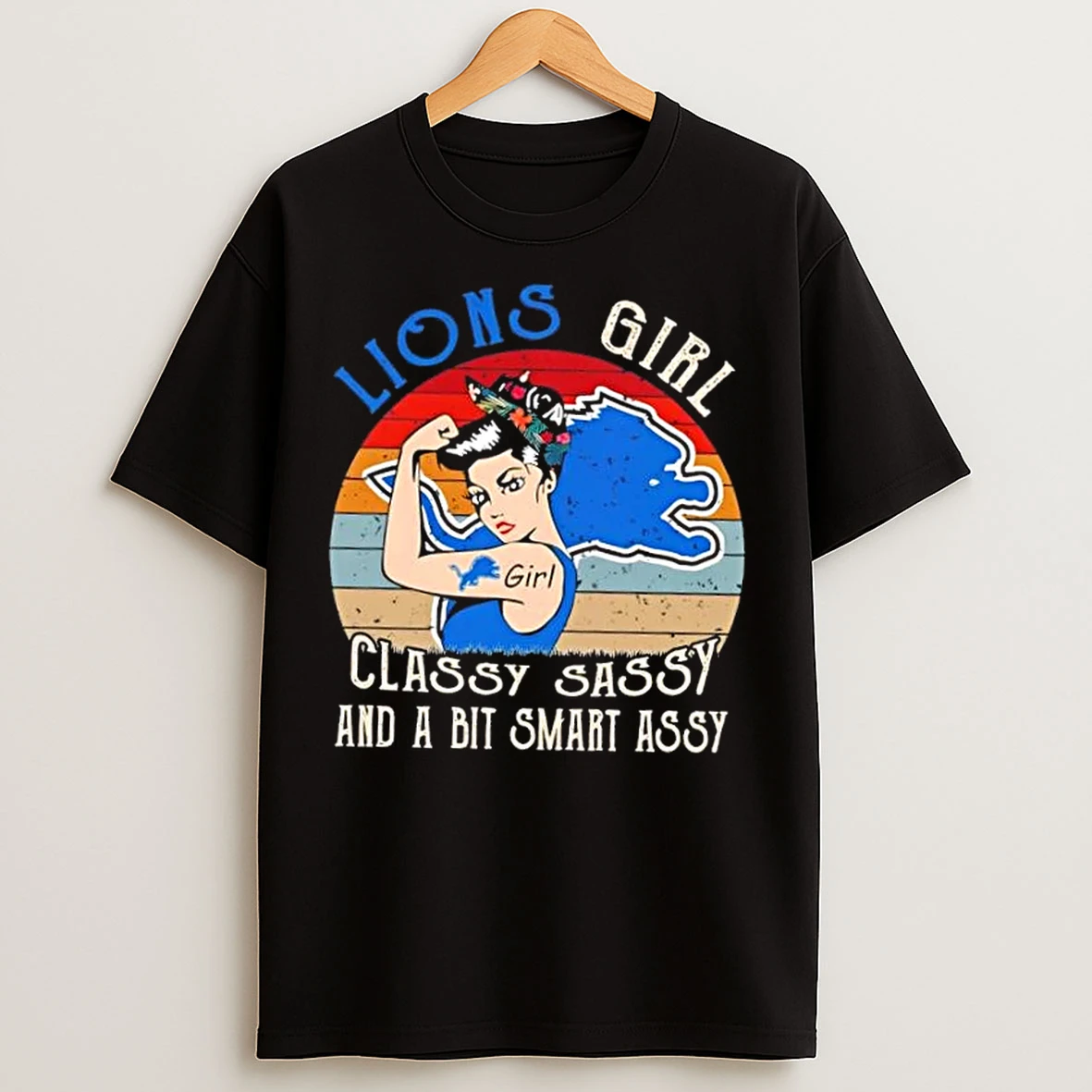 Detroit Lions Girl Classy Sassy And A Bit Smart Assy T Shirts