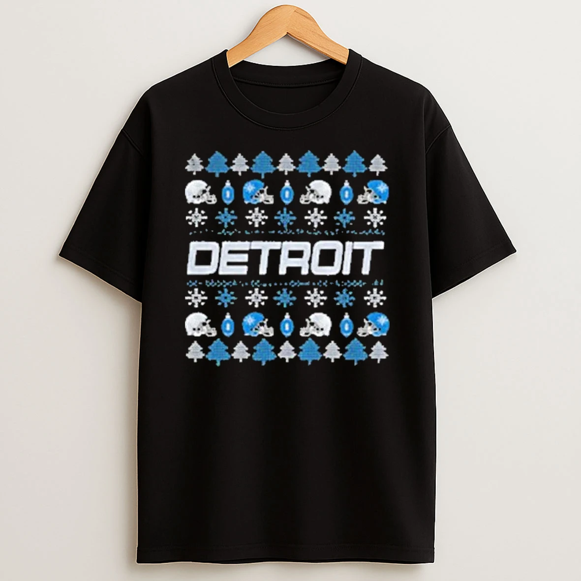 Detroit Lions Helmet Football Nfl Merry Christmas 2025 Shirts