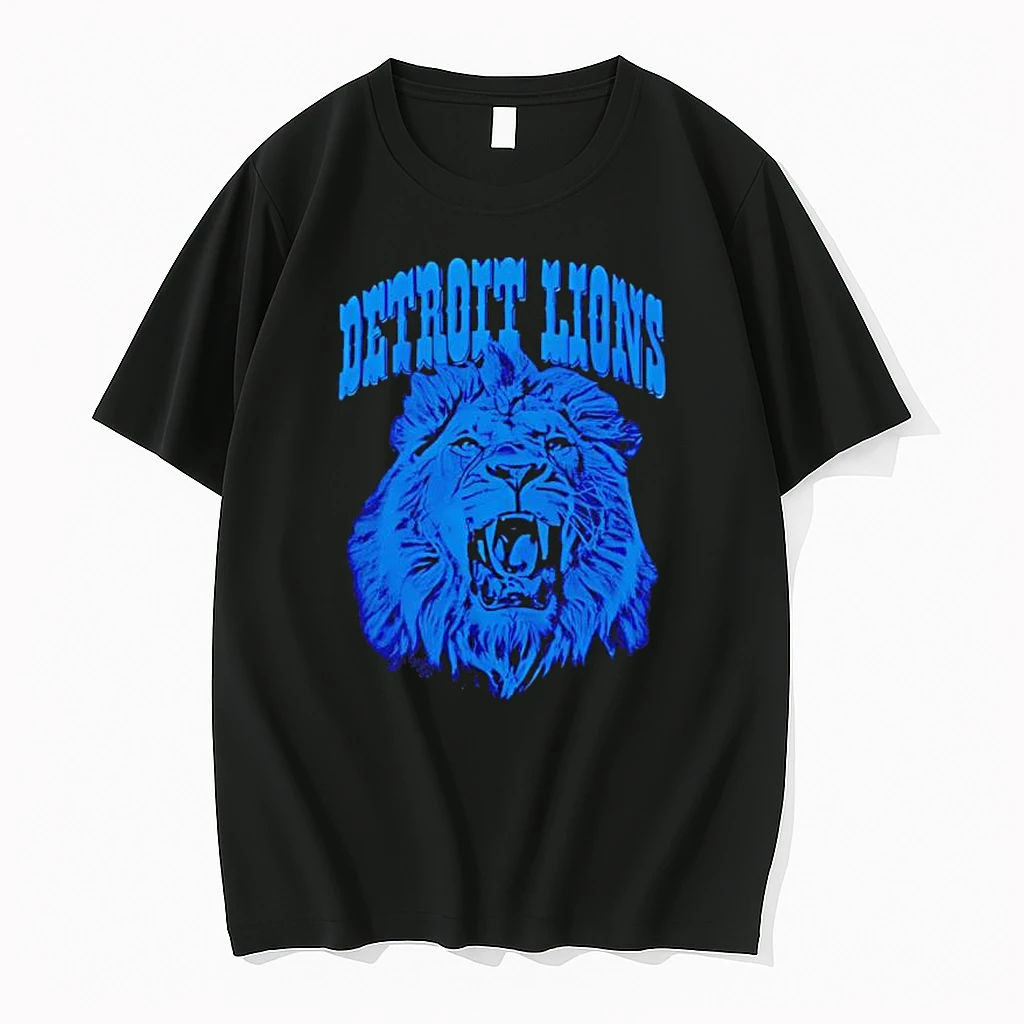 Detroit Lions Mens Black Mascot City Black Shirts