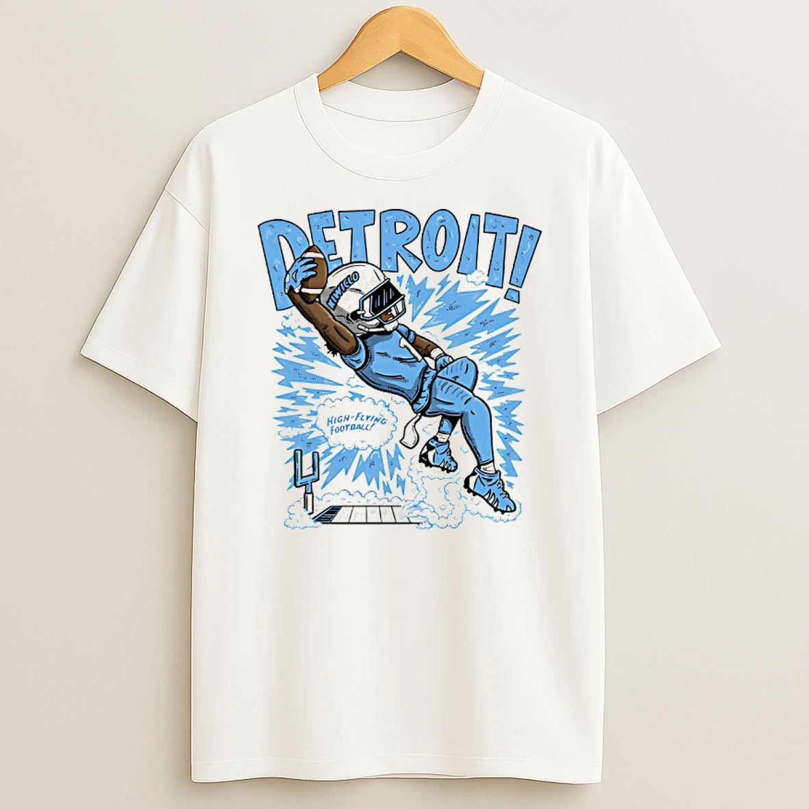 Detroit Lions Nfl Dynamic Catch High Flyin Football Shirts