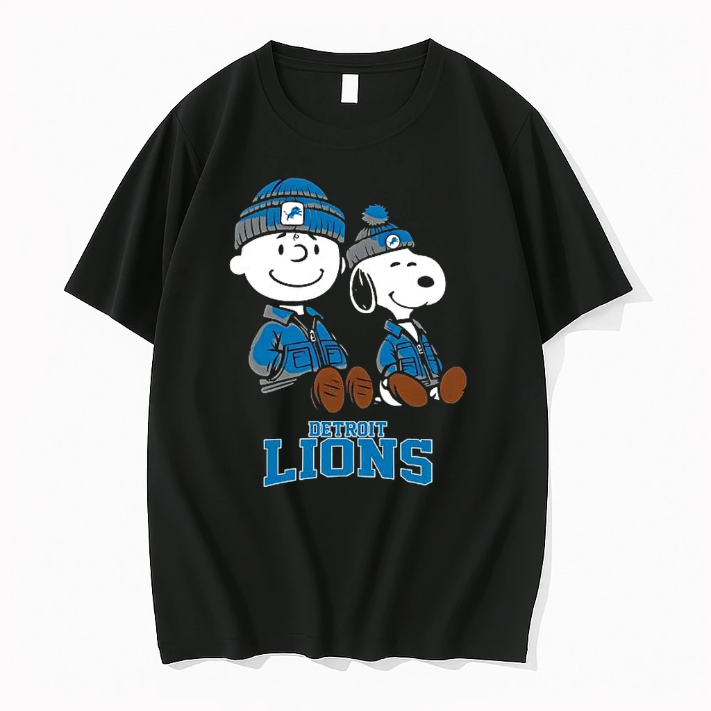 Detroit Lions Snoopy And Charlie Brown 2025 Shirts
