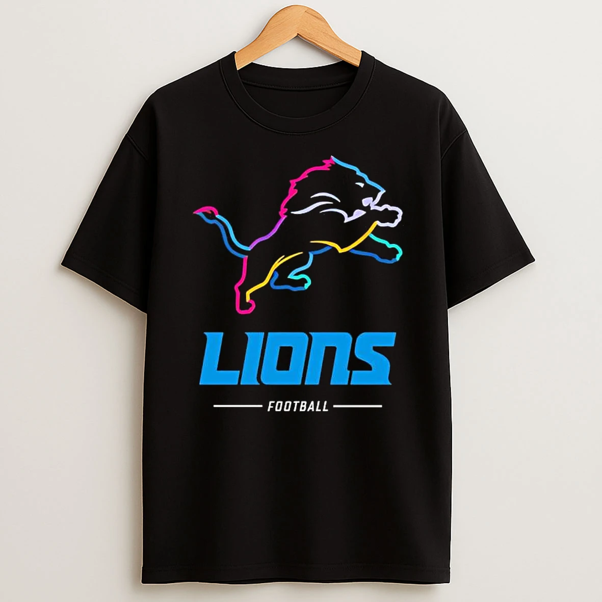 Detroit Lions Team Football Lion Lockup Shirts