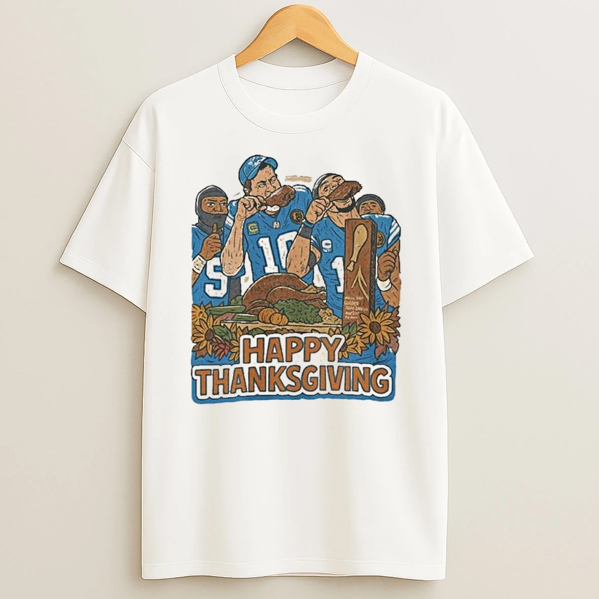 Detroit Lions Thanksgiving Eat Turkey Gameday Shirts