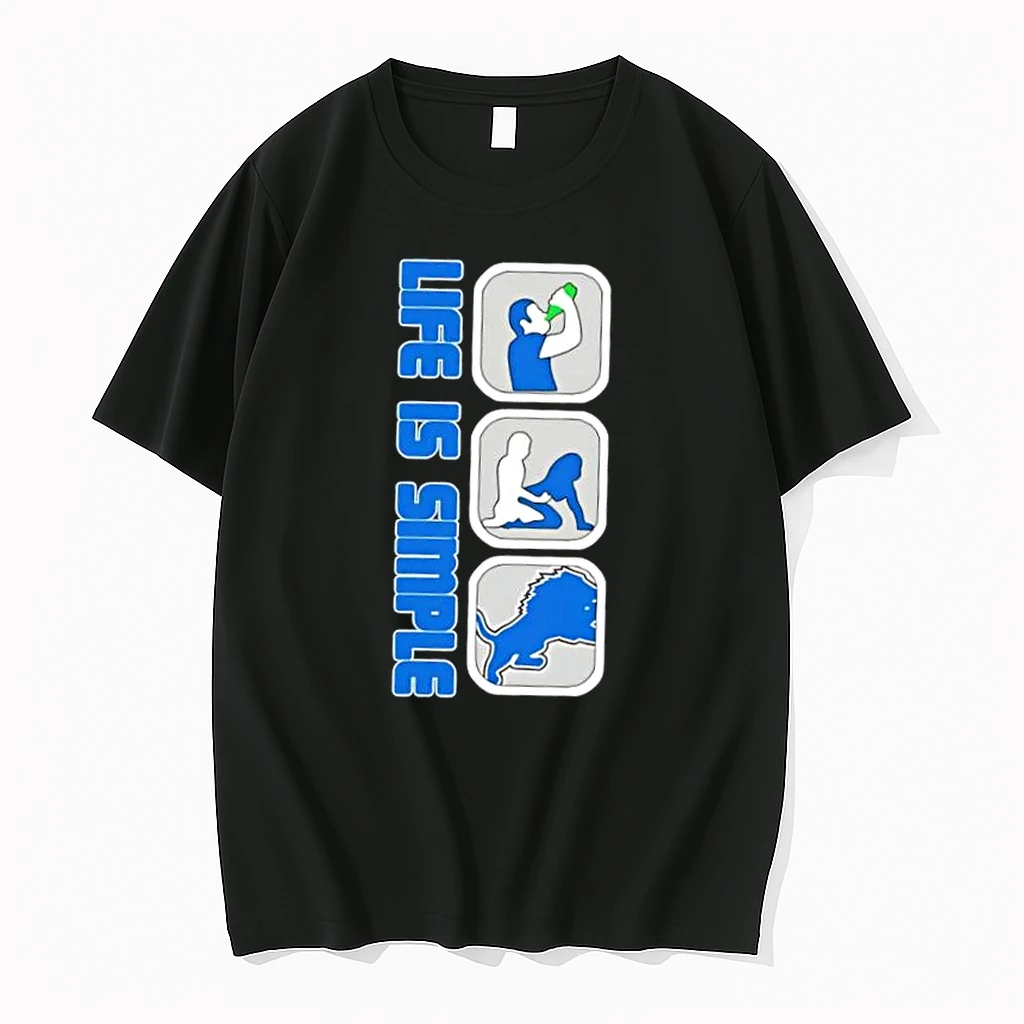 Detroit Lions Football Life Is Simple Shirts