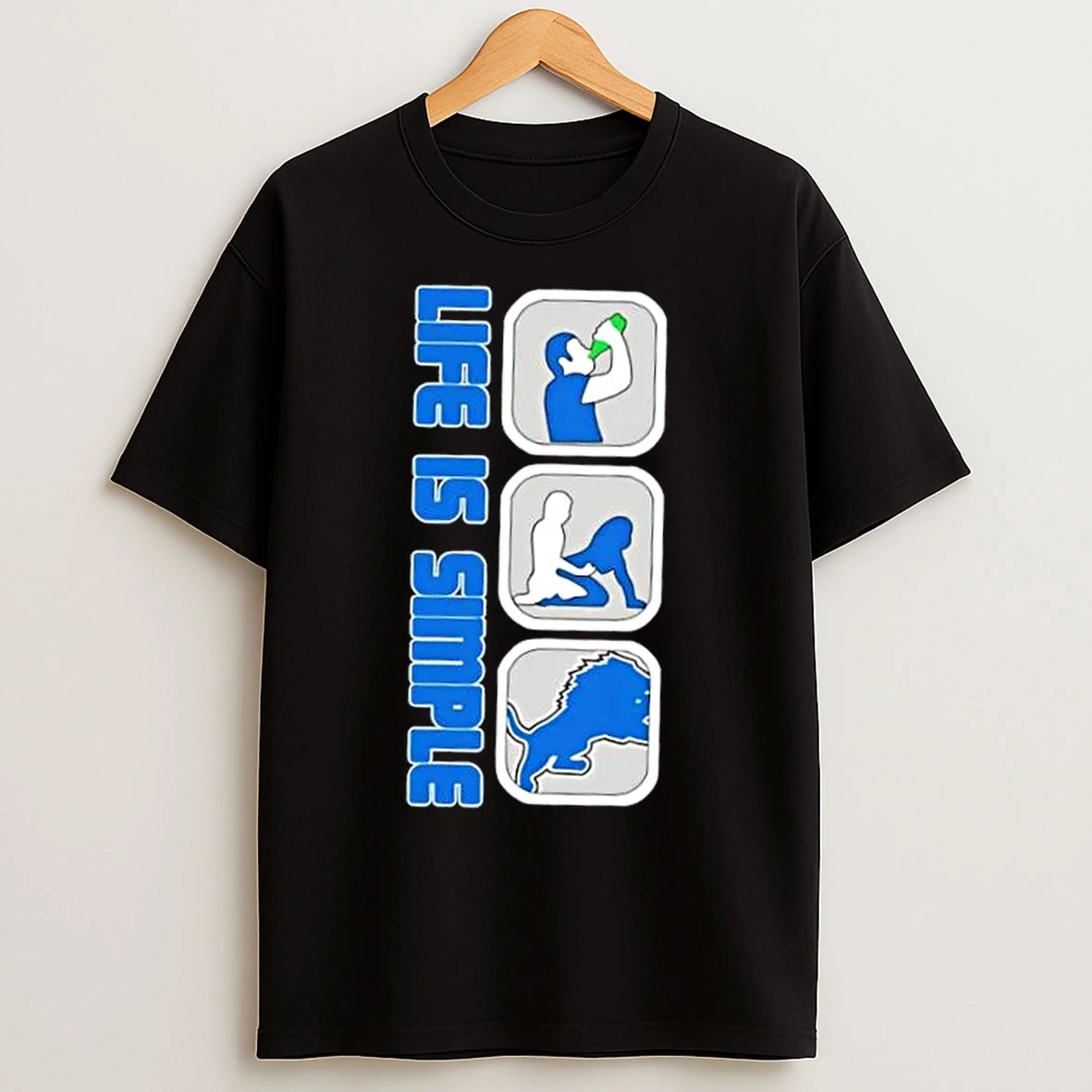 Detroit Lions Football Life Is Simple T Shirts