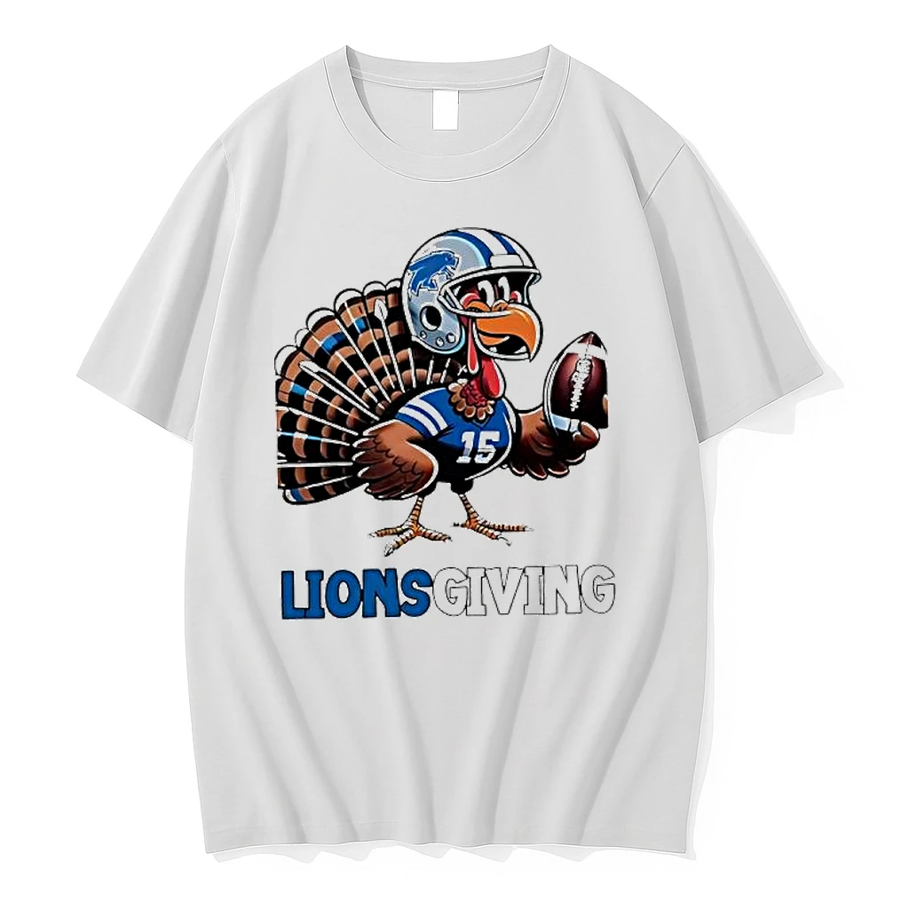 Detroit Lions Vs Turkey Lions Thanksgiving Shirts