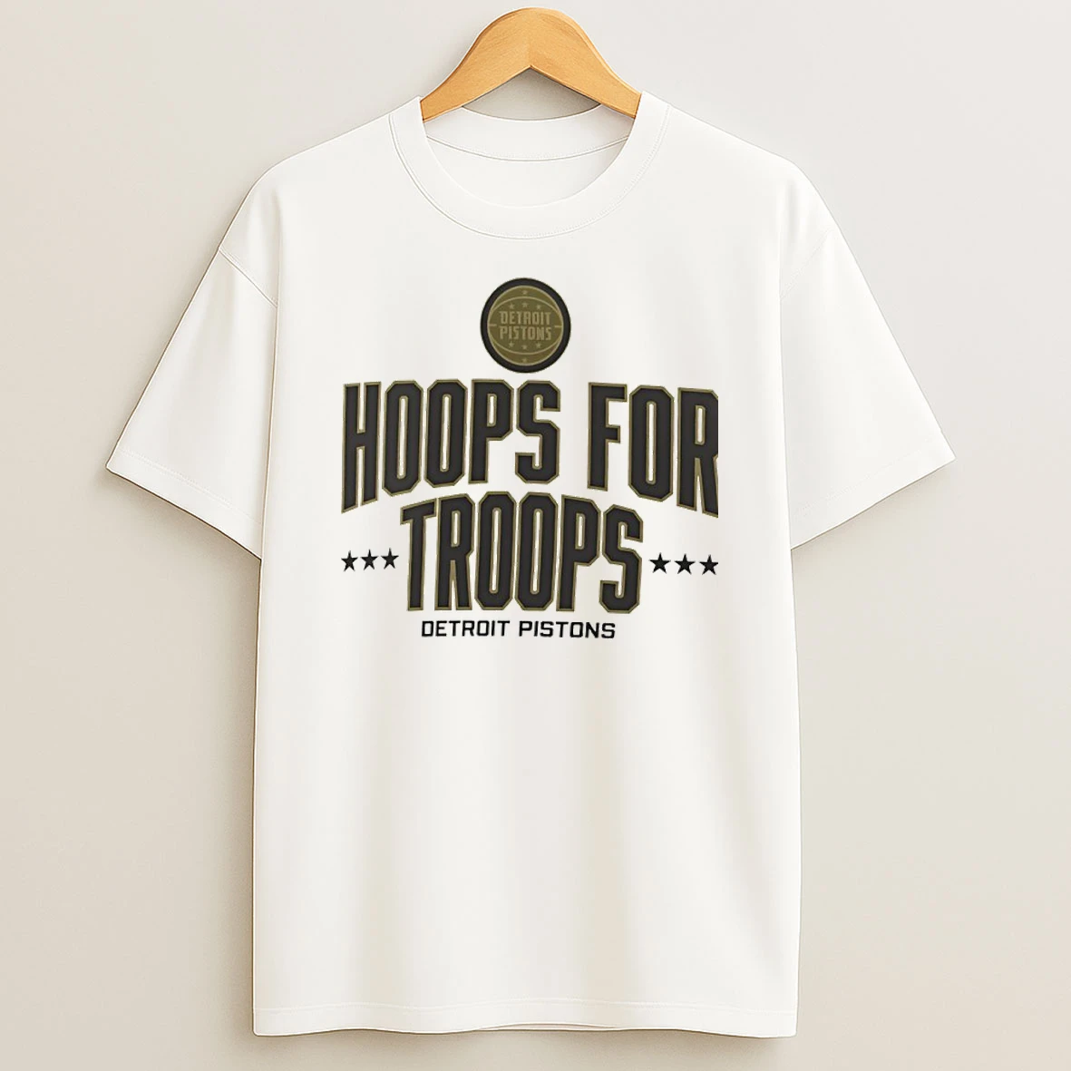 Detroit Pistons Hoops For Troops Shirts