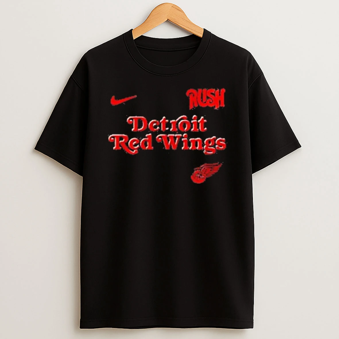 Detroit Red Wings Rush Fifty Something Tour Logo Skull Shirts