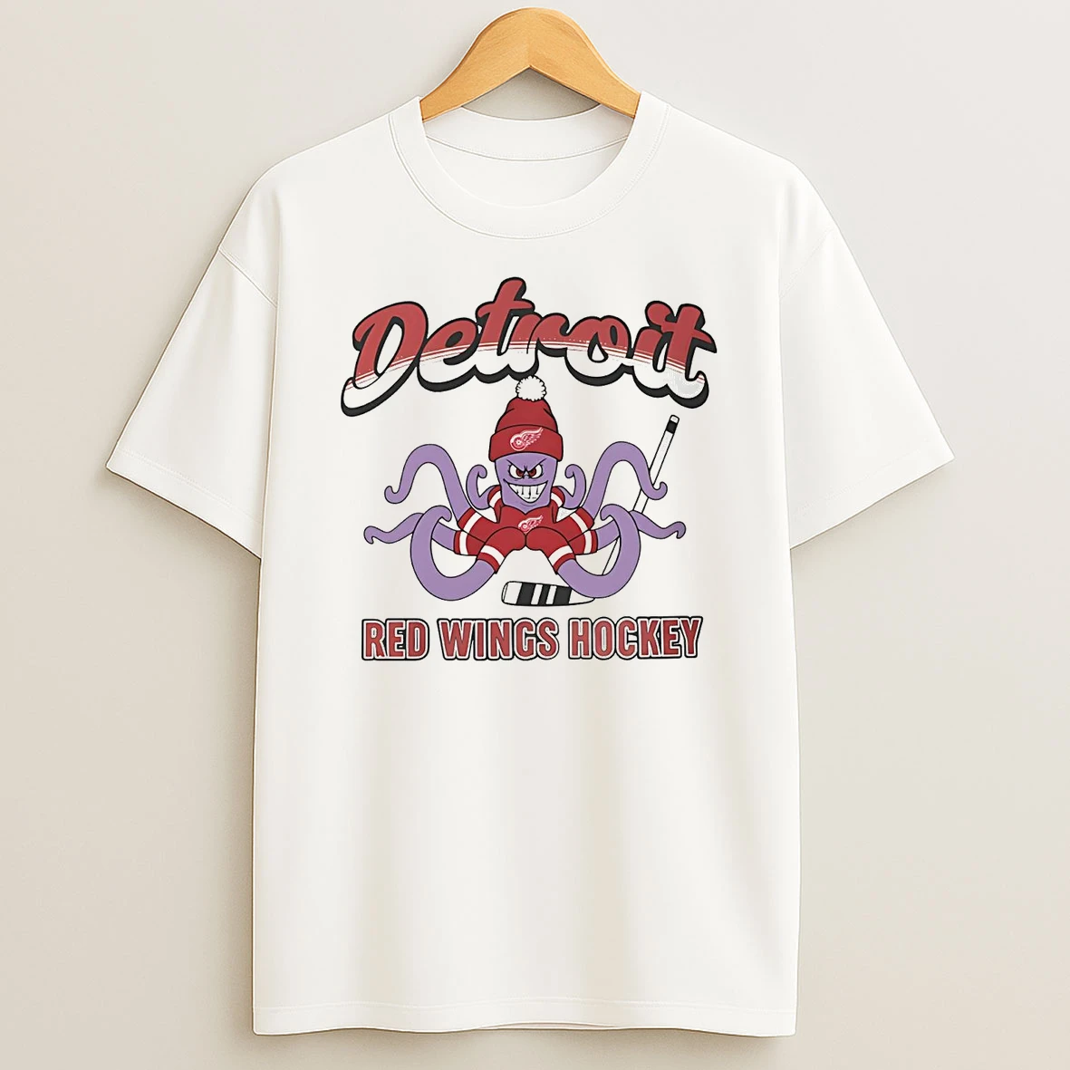 Detroit Red Wings Hockey Mascot Octopus Shirts