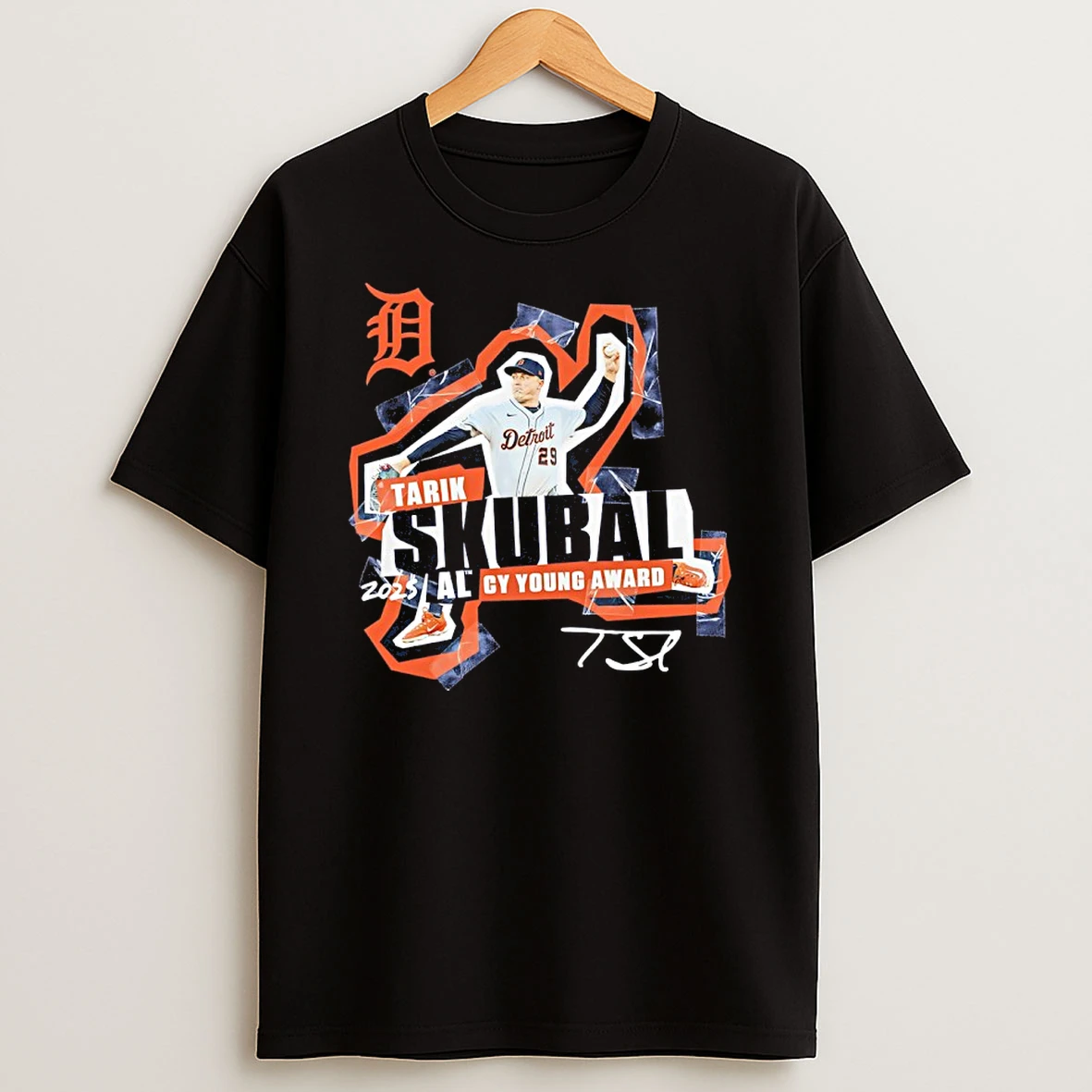 Detroit Tigers Tarik Skubal 2025 American League Cy Young Award Winner Shirts