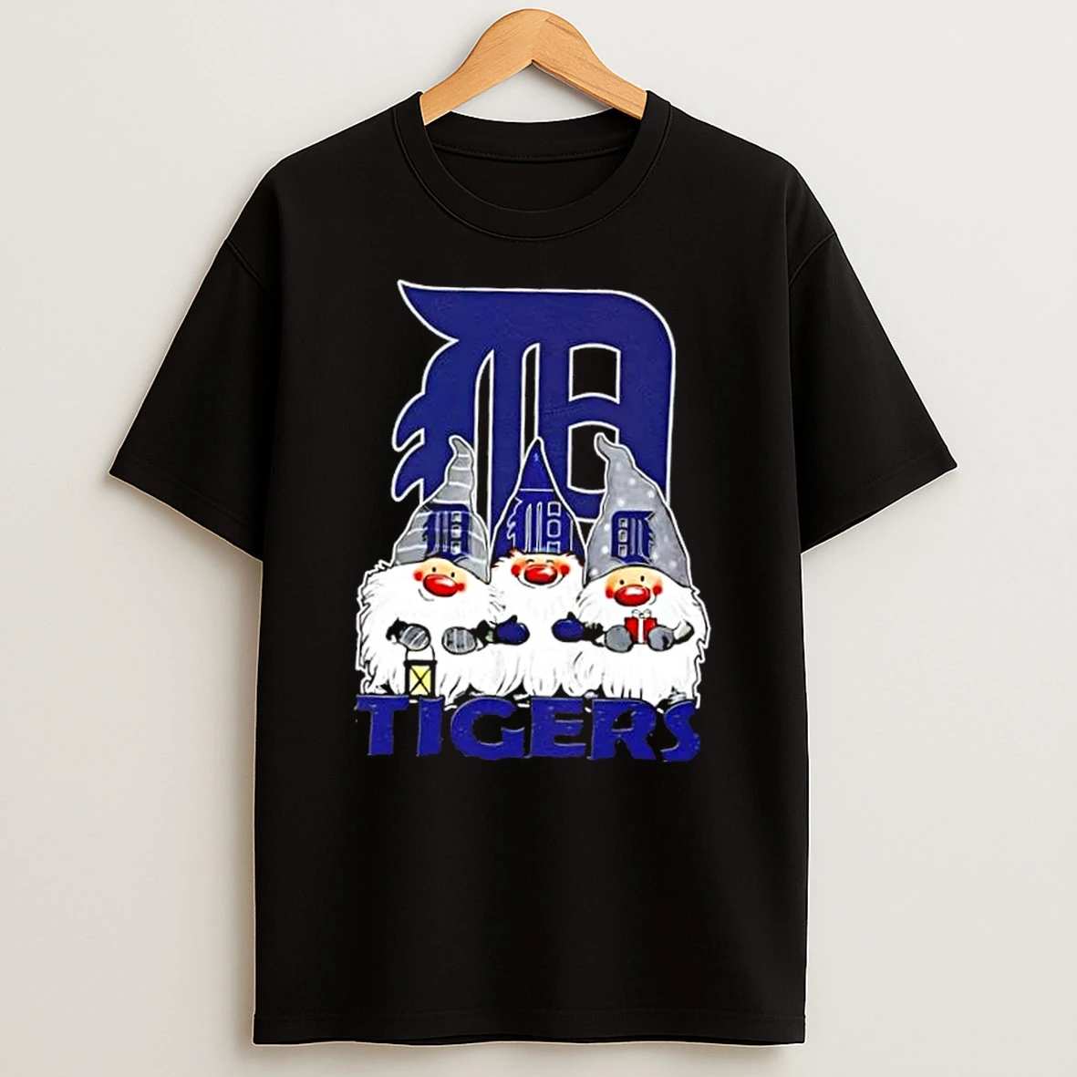 Detroit Tigers X Gnomes Xmas Christmas Shirts