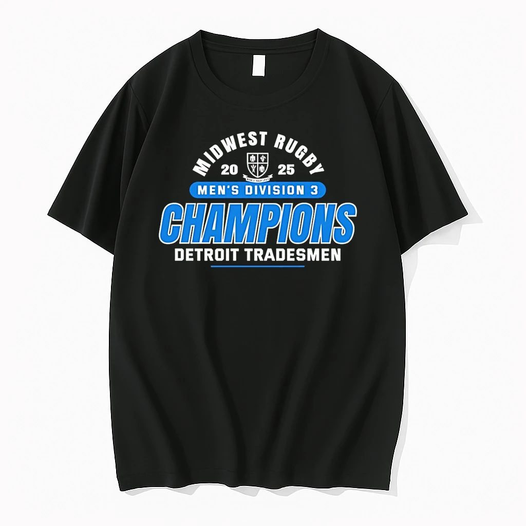 Detroit Tradesmen 2025 Midwest Rugby Mens D3 Champions Shirts