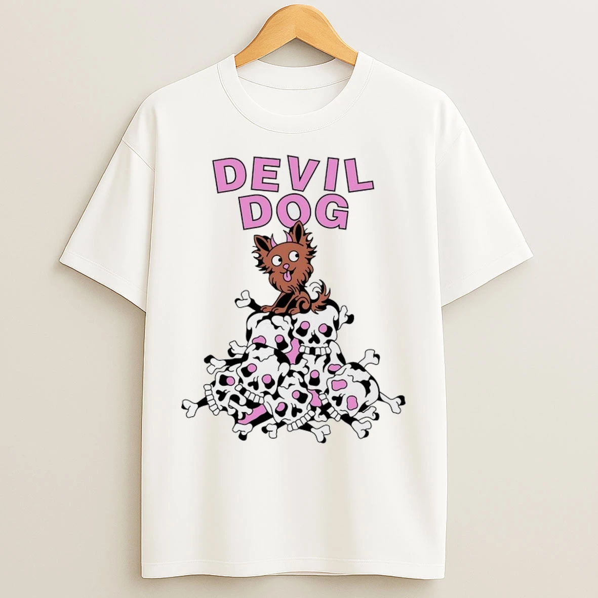 Devil Dog Cartoon T Shirts
