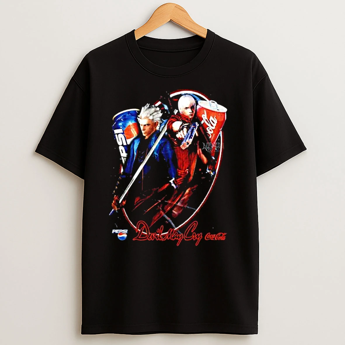 Devil May Cry Pepsi And Coca Cola Graphic T Shirts