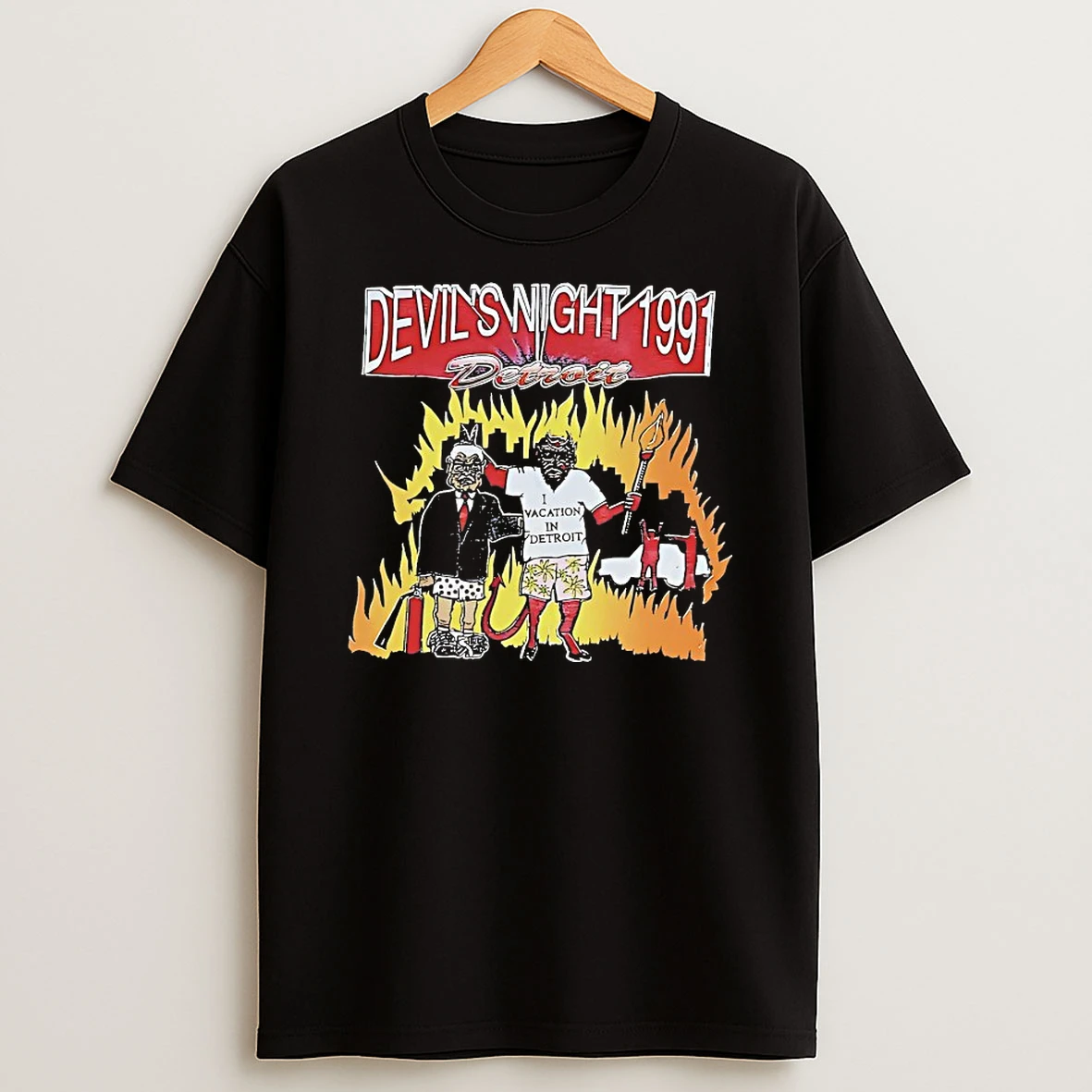 Devils Night 1991 Detroit Vintage Shirts