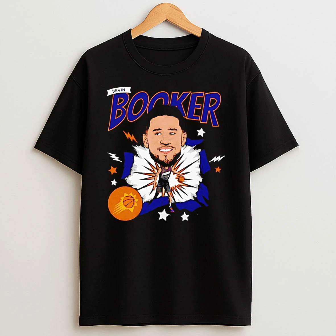 Devin Booker Phoenix Suns Caricature Shirts