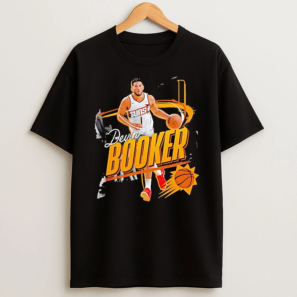 Devin Booker Dribbling Phoenix Suns Shirts