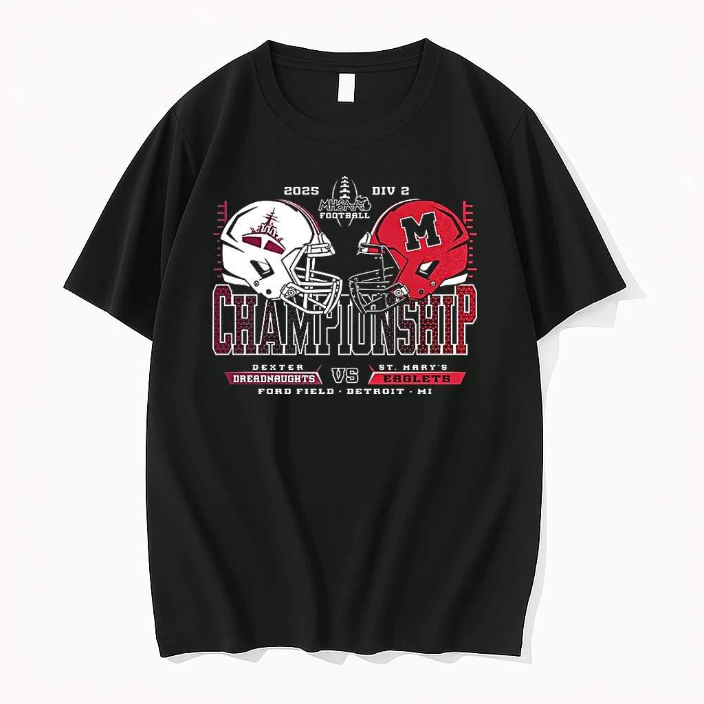 Dexter Dreadnaughts Vs St Marys Eaglets 2025 Mhsaa Football Division 2 H2h Championship Shirts