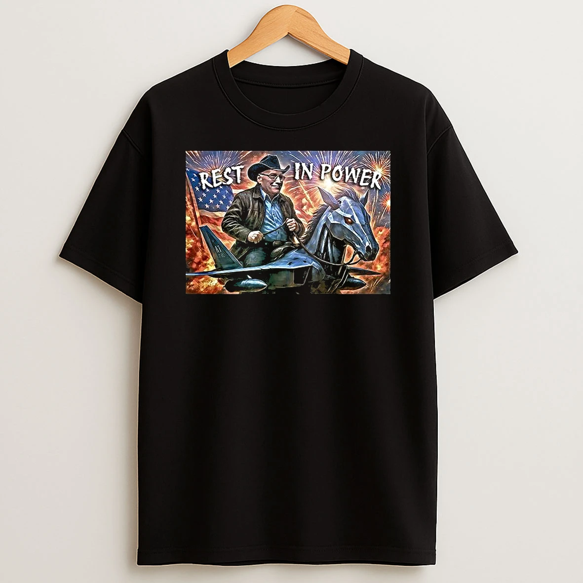 Dick Cheney Rest In Power American Flag And Fireworks Shirts