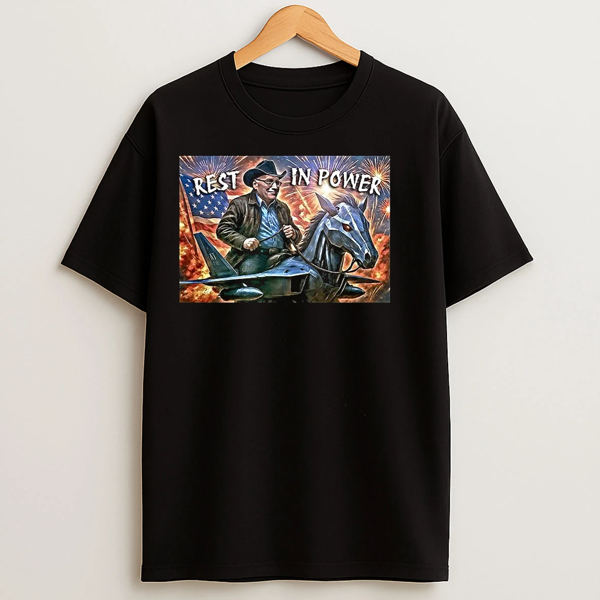 Dick Cheney Rest In Power American Flag And Fireworks T Shirts