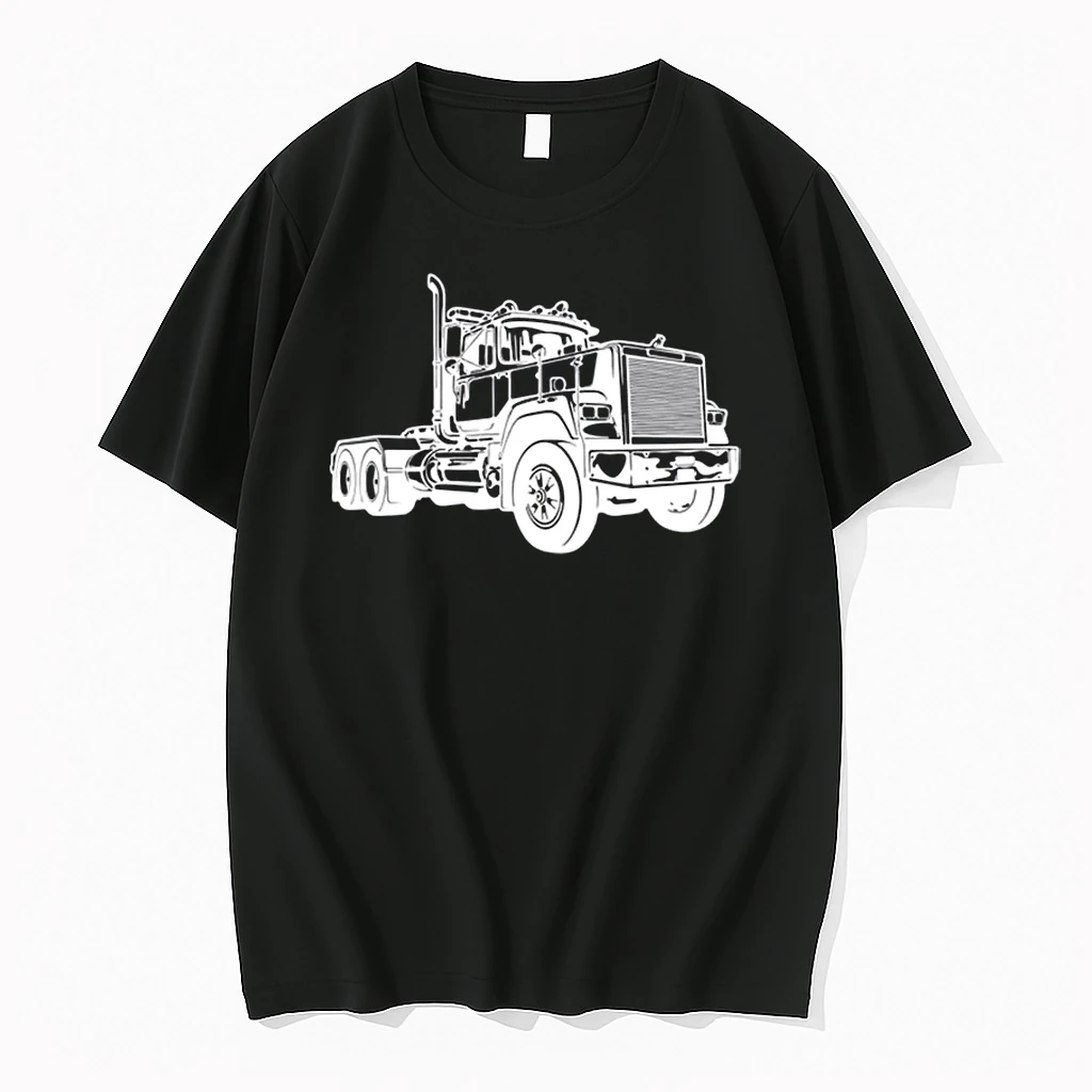 Diesel Truck Day Cab Big Rig Driver Graphic Art Shirts