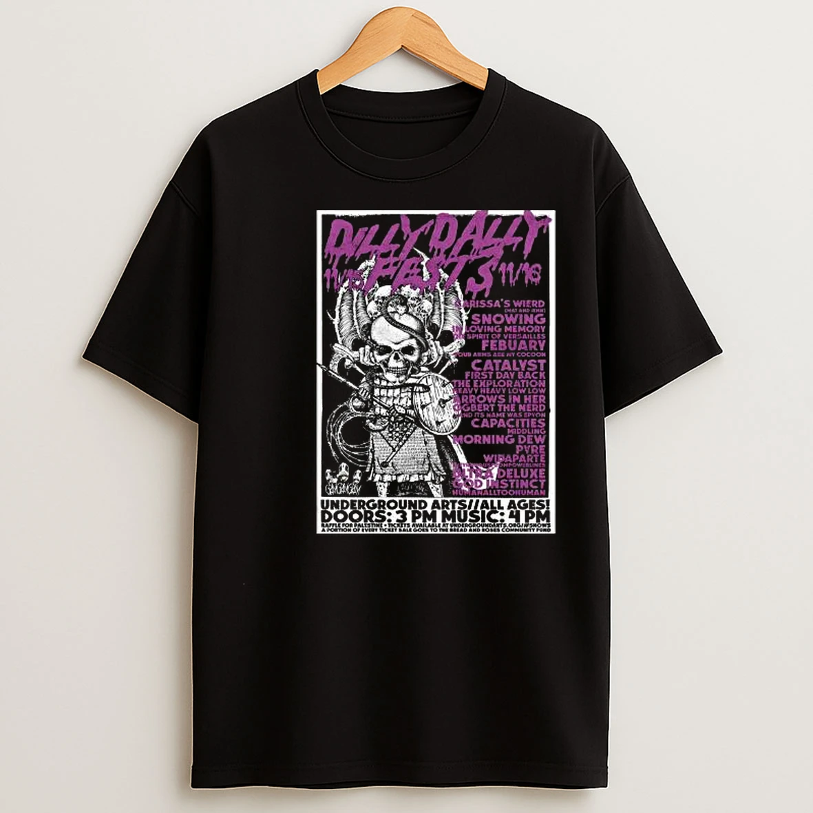 Dilly Dally Fest November 15 16 2025 In Philadelphia Pa Circle Black T Shirts