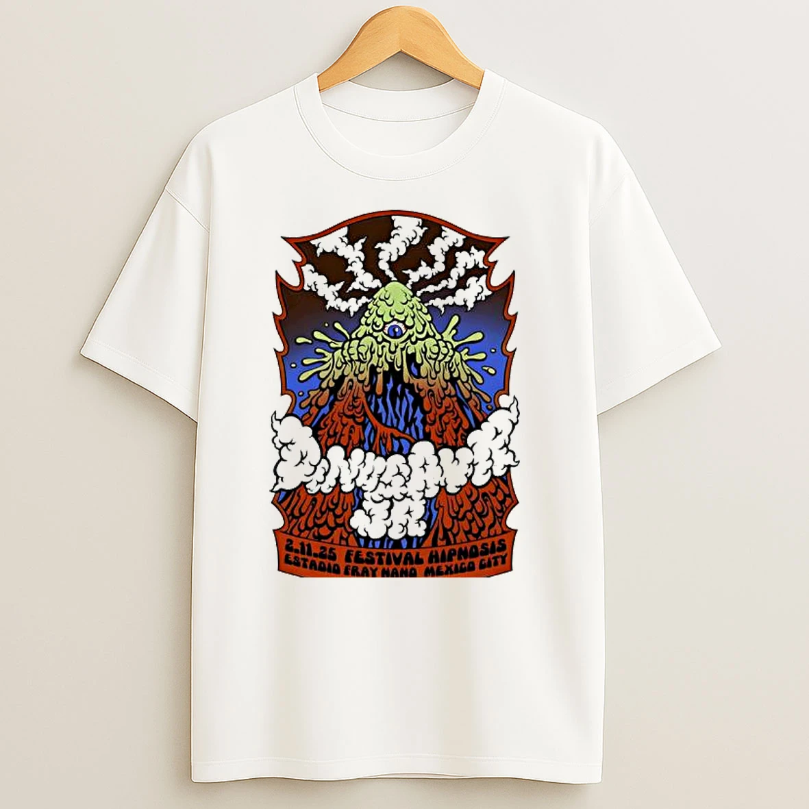 Dinosaur Jr At Hipnosis Festival 2025 Estadio Fray Nano Mexico City T Shirts