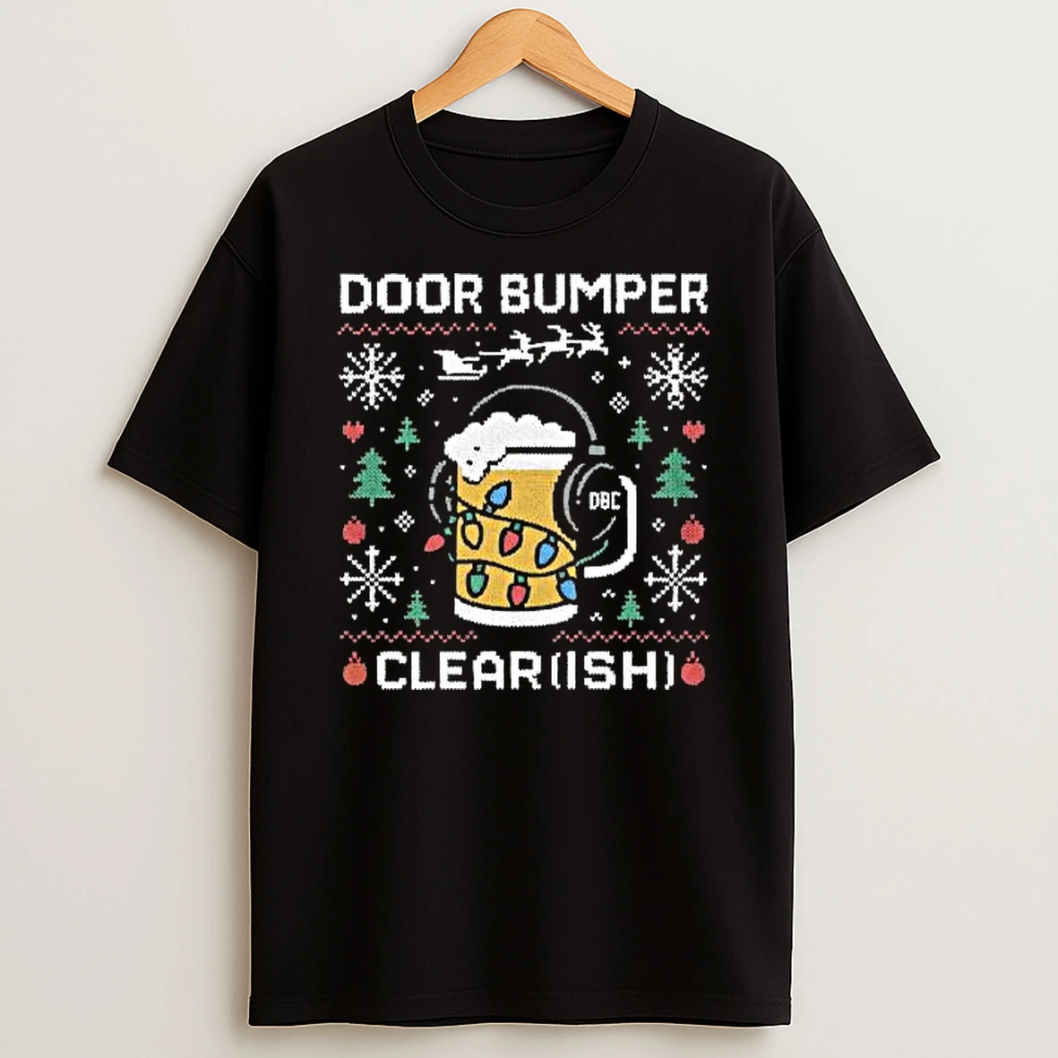 Dirty Mo Media Door Bumper Clear Ish Ugly Christmas Shirts